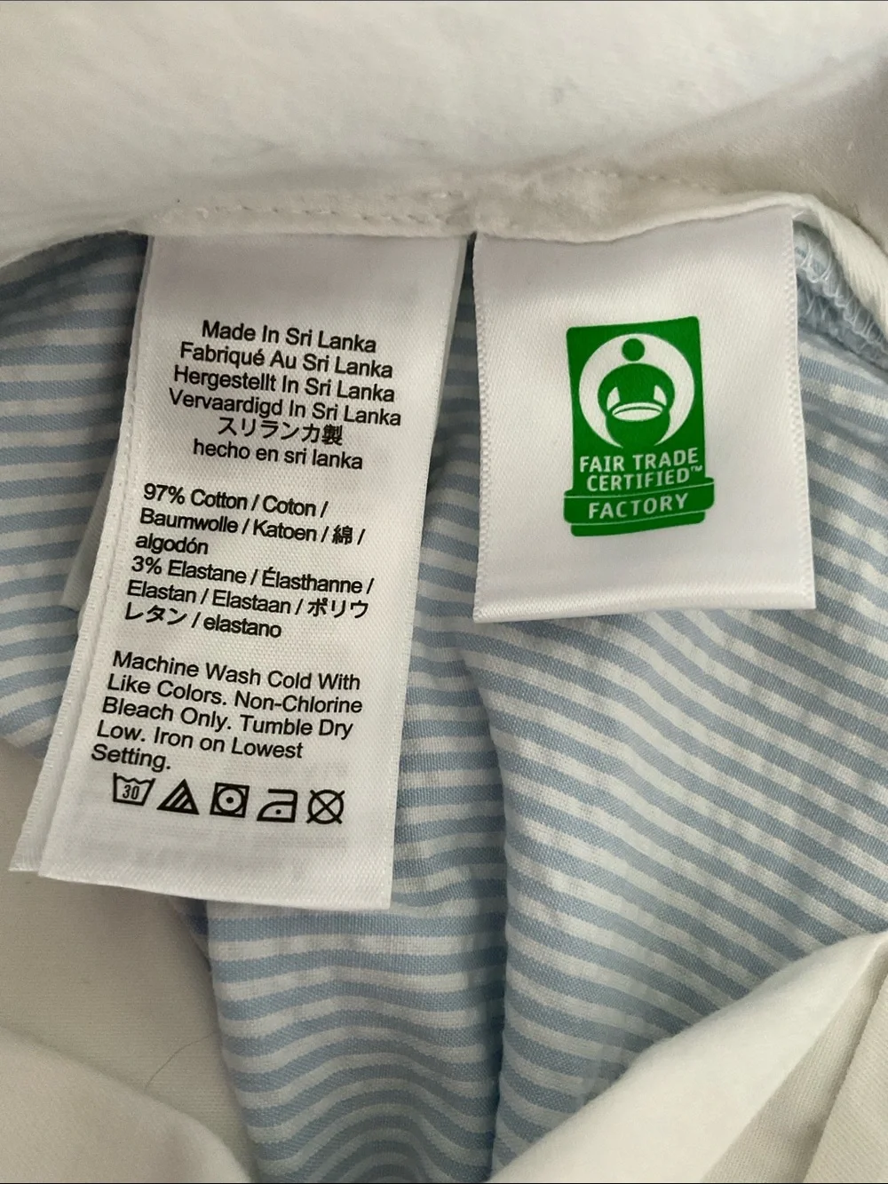 J. Crew 7” Stretch Seersucker Shorts Size 32 (Actually 33) Preppy Coastal Casual
